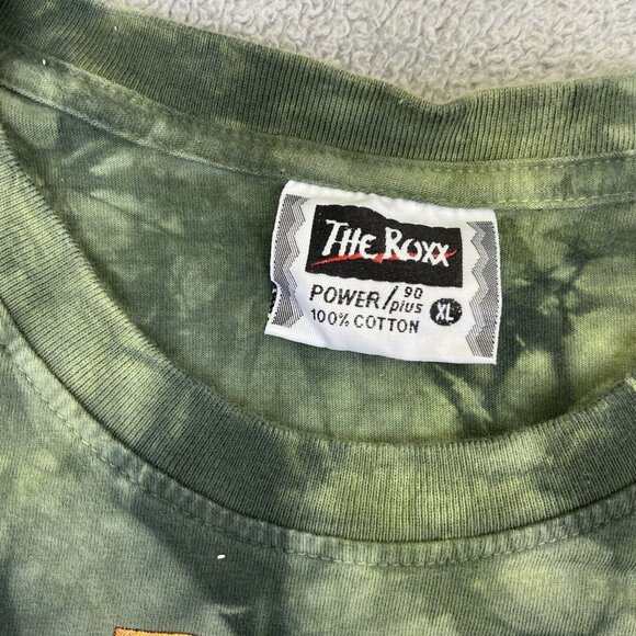 Bob‎ Marley T Shirt XL Green The Roxx Double Sided Tie Dye Lion - Picture 4 of 11